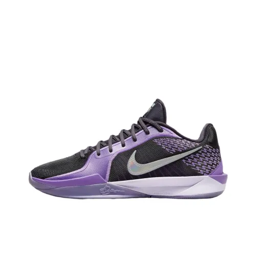 Nike Sabrina 2 Амортизация Износостойкие Низкие Баскетбольные Кроссовки Унисекс Фиолетовые Черные