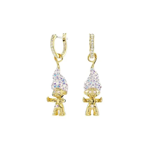 Swarovski Искусственный кристалл Серьги Женские Золото