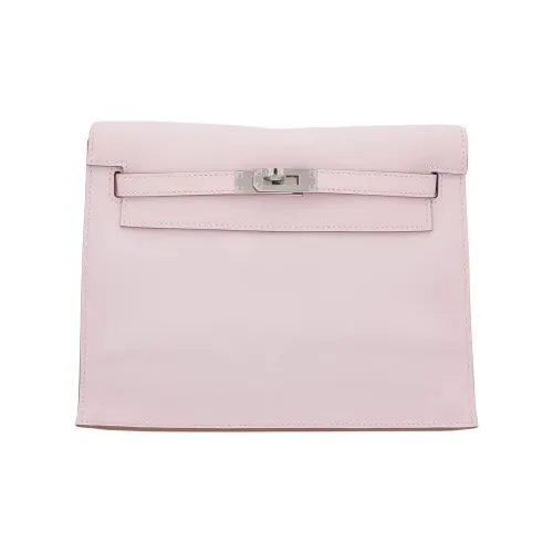 HERMES Kelly Danse Swift Телячья кожа Одно плечо Через плечо Клатч Женский 09 Розовый Фиолетовый Бледный Мечтательный Розовый
