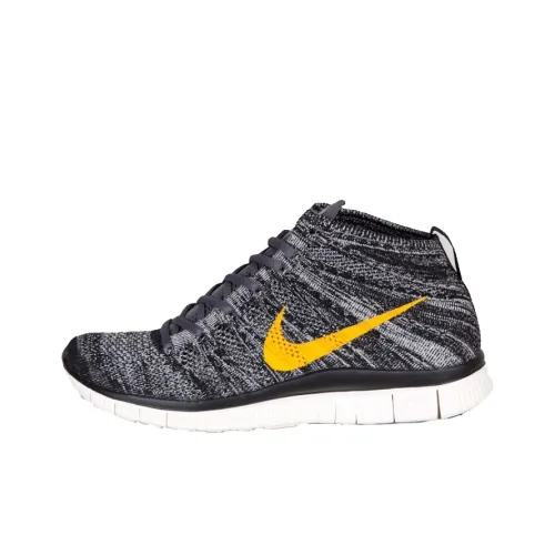Nike Free Flyknit Chukka SP Амортизация Износостойкий Низкий Топ Повседневная Обувь Мужская Серый