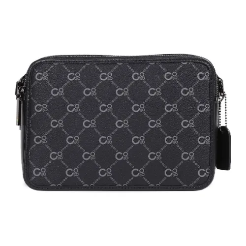 COOGI Синтетическая кожа Спилок коровьей кожи Сумка через плечо Маленькая Мужская Черная Серая