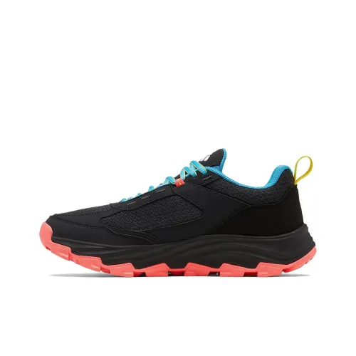 Columbia Shock Absorbers Slip-Resistant Abrasion-Resistant Low Top Hiking Shoes Women's Black Blue Колумбия Шок Абсорберы Противоскользящие Устойчивые к Износу Низкий Топ Походная Обувь Женская Черный Синий