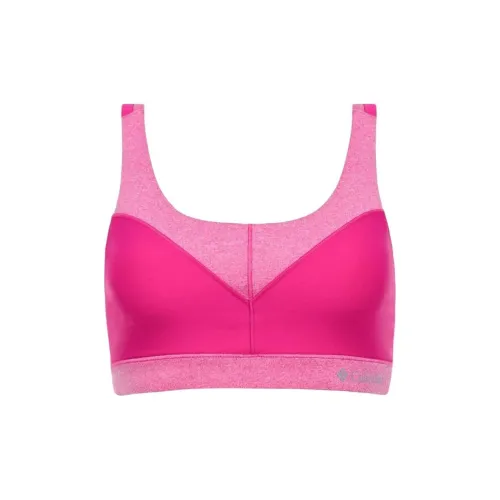 Columbia Heather Block Racerback Bra Women's Pink