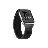 (Счастливый Кролик) Миланский ремень с лазерной гравировкой - черный