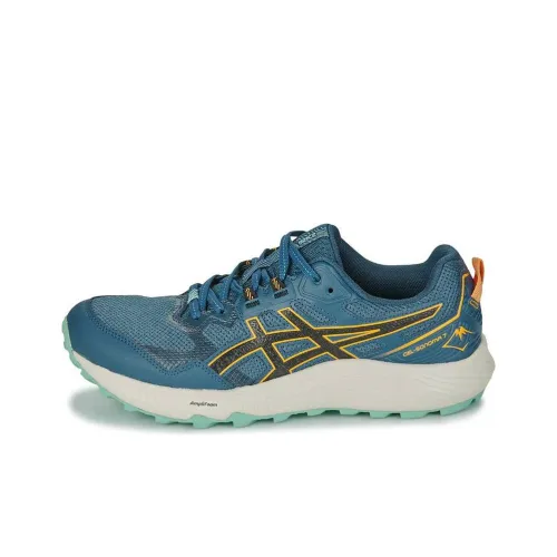 Asics Gel Sonoma 7 Устойчивый к истиранию Дышащие Низкие Кроссовки для Бега Мужские Синие