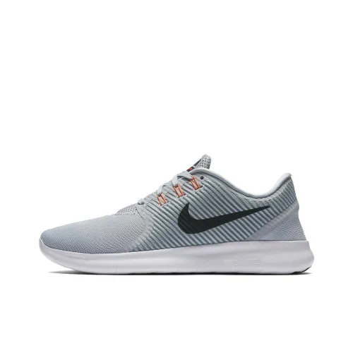 nike Free RN Амортизаторы Slip-resistant Abrasion-resistant Низкий топ Беговые кроссовки Unisex Серый