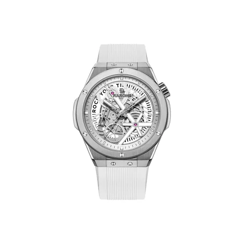 RARONE Механический механизм Мужской Часы Little Twin Stars Collection 44mm*44mm*12mm Скелет