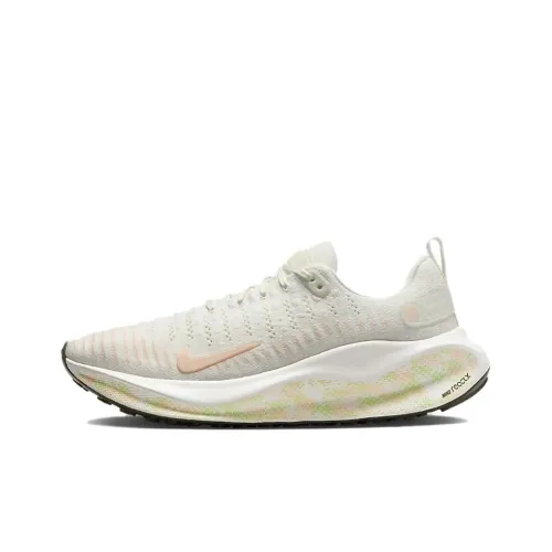 nike InfinityRN Series Slip-resistant и дышащий низкий топ беговые кроссовки женские белые розовые
