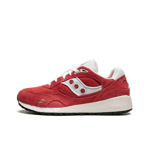 Saucony Shadow 6000 Slip-resistant Abrasion-resistant Low-top Беговые кроссовки Мужские Red