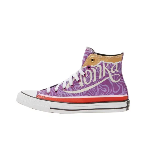 Willy Wonka x Converse Chuck Taylor All Star High Топ Кеды Унисекс Фиолетовый Розовый