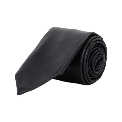 Bottega Veneta Кожа Галстуки Мужской Черный