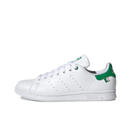 Adidas Originals Stan Smith Устойчивые к истиранию низкие скейтбордические кроссовки унисекс белые зеленые серые