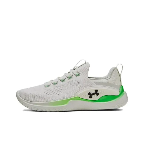 Under Armour Flow Dynamic Тренировочные Кроссовки Низкие Бело-Зеленые Мужские