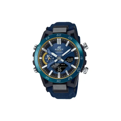 CASIO 50th Anniversary Commemoration Limited Edition Солнечный кварцевый механизм Тканевый ремешок Часы Унисекс Синий циферблат