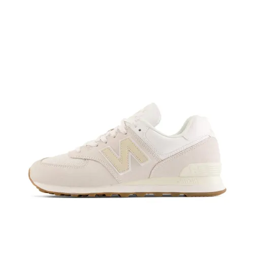 New Balance NB 574 Амортизация Износостойкий Низкий Топ Повседневная Обувь Унисекс Экрю