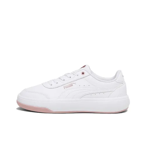 PUMA Tori Амортизация Износостойкие Низкие Кроссовки для скейтбординга Женские Белые