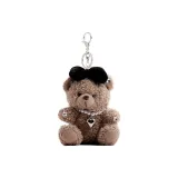 Чёрный бант, жемчужный, медвежонок