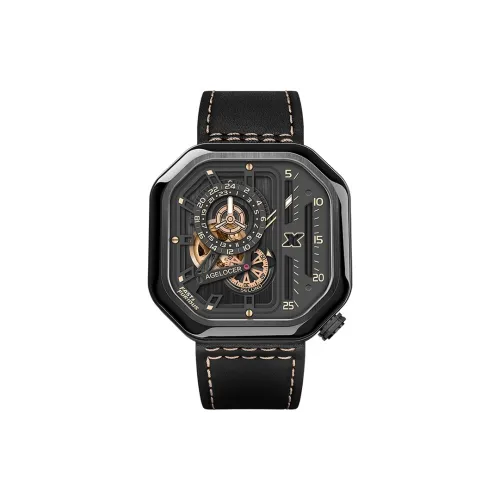 AGELOCER Автоматический механический механизм Мужские часы 44mm*44mm*12mm Скелет