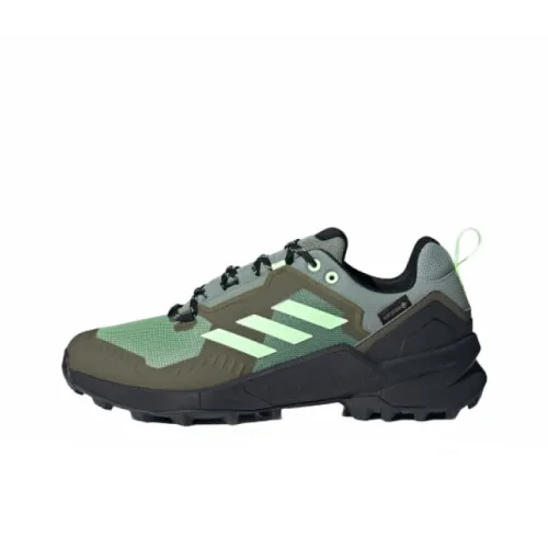 adidas Terrex Swift R3 Gore TEX Противоскользящий Устойчивый к истиранию Низкий Топ Уличная обувь Унисекс Зеленый