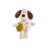 Коричневая сумка, пудра, кролик, кукла, голова, собака, 15 см