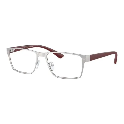 EMPORIO ARMANI Металл Прямоугольные Оправы для очков Мужские Серебряные