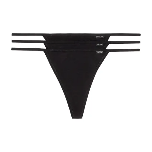 Calvin Klein Трусы Европейская версия Женские 3 упаковки Черный