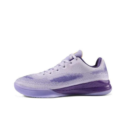 IVERSON Баскетбольные кроссовки Low Top Темно-сиреневый Желтый Унисекс