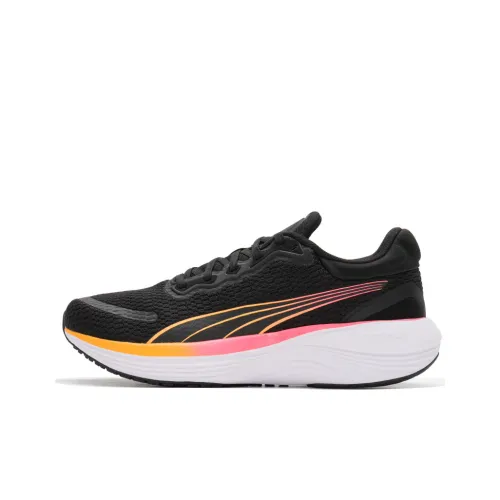 PUMA Scend Pro Collection Шорты Устойчивые к истиранию Низкий Топ Беговые кроссовки Унисекс Черный Оранжевый