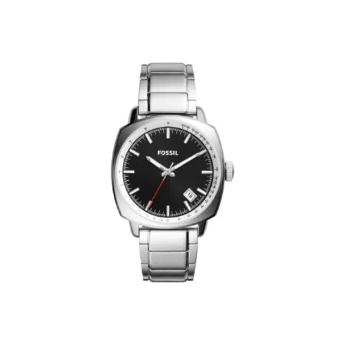 FOSSIL Наручные часы Кварцевый механизм Нержавеющая сталь Ремешок 38 мм Черный циферблат Унисекс