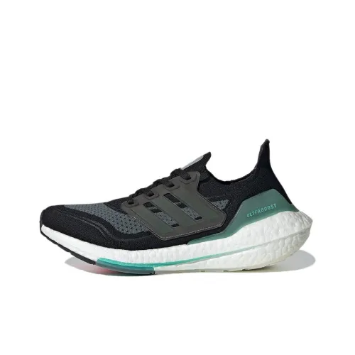 Adidas ULT Slip-resistant и дышащие низкие беговые кроссовки для женщин черные и зеленые