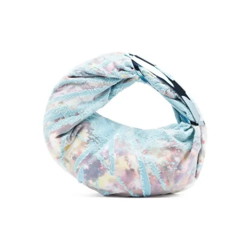 DIESEL Деним Одно Плечо Сумка Стандартная Женская Светло-Синяя