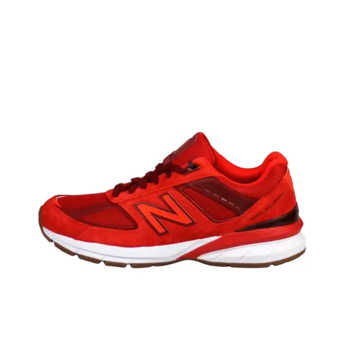 New Balance NB 990 V5 Low Топ Марафон Беговые кроссовки Мужской Красный Версия для США