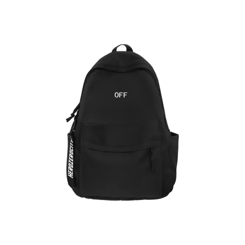 KAKAXI Nylon Рюкзак Унисекс Черный Твердый Черный Буква Черный Смайлик