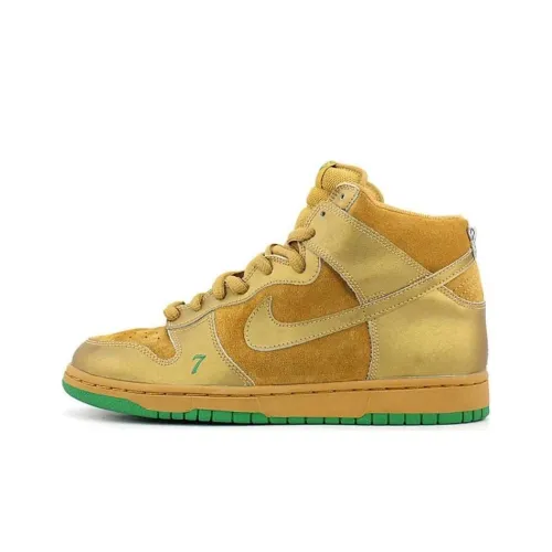 Nike Dunk SB Lucky 7 Нескользящий Легкий Высокий Топ Скейтборд Кроссовки Мужские Wheat