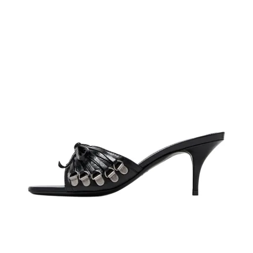 Balenciaga Cagole Слипоны 7 см Женские Черные