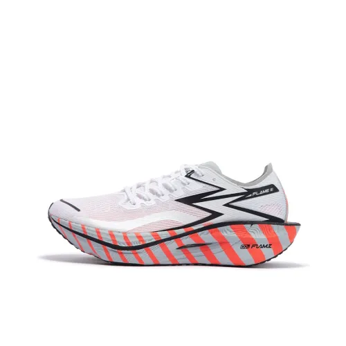 361° Fly Burn 3 Беговые кроссовки Низкий топ Неоново-красный Оранжевый Унисекс