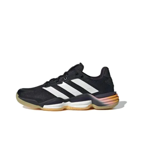 Adidas Stabile Slip-resistant Abrasion-resistant And Balanced Low Top Training Shoes Women's Black White Adidas Stabile противоскользящие устойчивые к истиранию и сбалансированные низкие кроссовки для тренировок женские черные белые