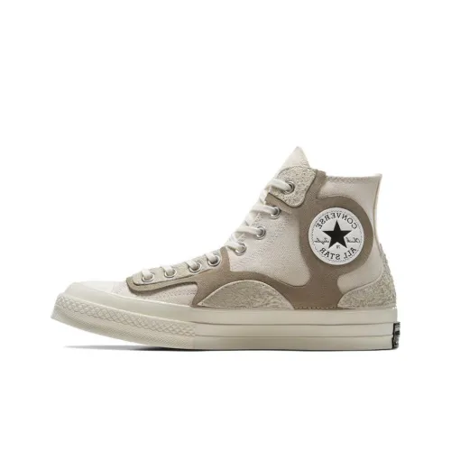 Converse Chuck 70 Износостойкие и Легкие Высокие Кеды Женские Бежевые