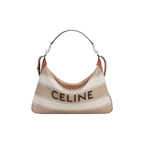 CELINE Romy Collection Ткань Сумка Сумка через плечо Большая Мужская Бежевая