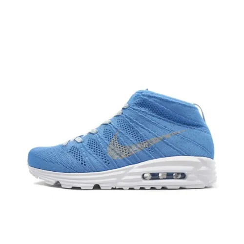 nike Lunarmax Flyknit Chukka Амортизация Износостойкий MID Топ Повседневная обувь Мужская Blue