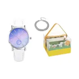 Серебряный, Радуга Кварцевый Часы, Коробка