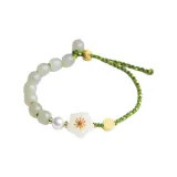 Летний Маленький Цветок Плетеный Шнурок Браслет