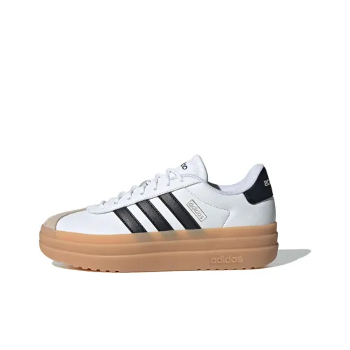 Adidas VL Court Bold Slip Resistant Abrasion Resistant Низкие Кроссовки для скейтбординга Женские Белые