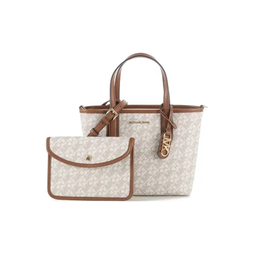 MICHAEL KORS Eliza series Искусственная кожа Комбинированная сумка Тоут Сумка на одно плечо Женская Ванильный белый