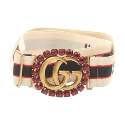 GUCCI Double G Stripes Cotton Belt Women's Multicolor Width 4CM GUCCI Двойной G Stripes Cotton Belt Женские Multicolor Ширина 4CM