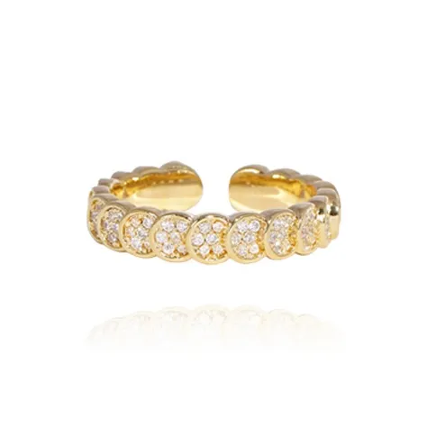 KING OF BLING Медный Циркон Кольца Унисекс