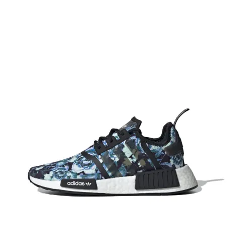 Adidas Originals NMD_R1 Амортизирующие Дышащие Низкие Беговые Кроссовки Унисекс Черные Синие