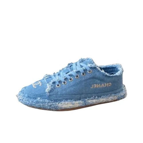 CHANEL Кеды Low Топ Blue Women's