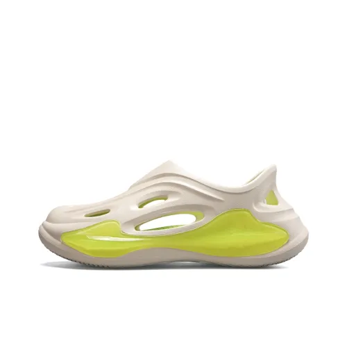 CAOT Jelly Perforated Shoes Series Сабо Унисекс Бежевый Зеленый