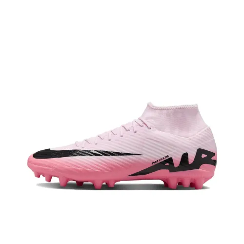 Ники Mercurial Superfly 9 Футбольные бутсы Высокие Топ Розовые Черные Мужские